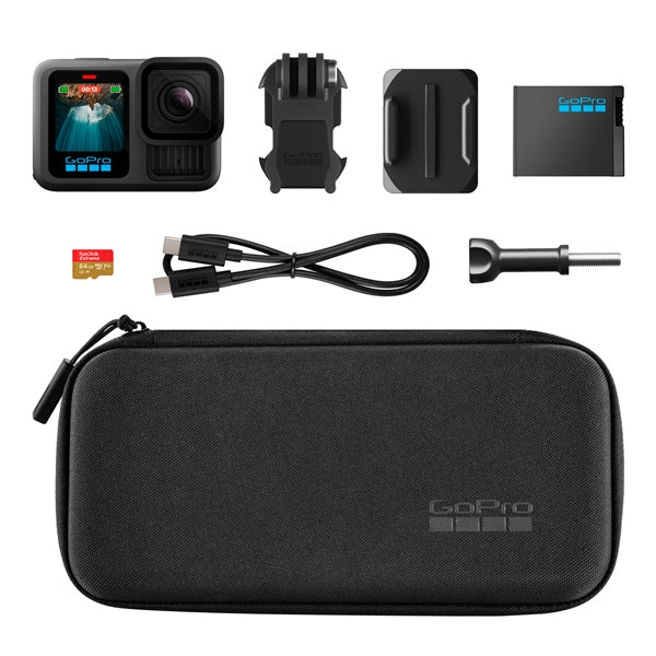 Ensemble de caméra HERO13 Black avec carte microSD et étui