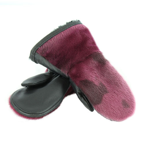 Fourrures Grenier Mitaine Enfant - Loup-Marin Fuchsia
