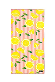Serviette de plage Rose Citron XL
