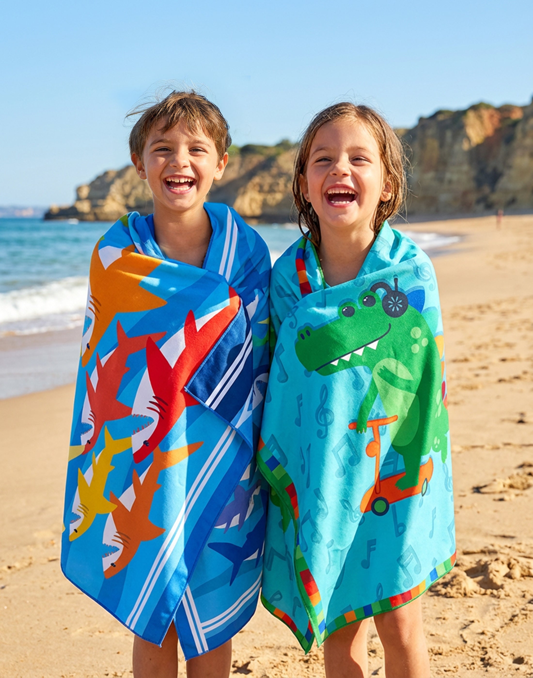 Poncho enfant - Requin'Roll