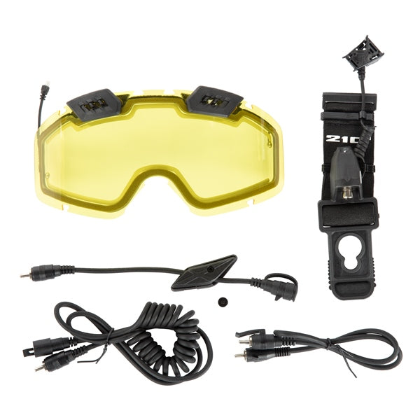 CKX Lentille de lunettes 210° électrique avec ventilation contrôlable et accessoires