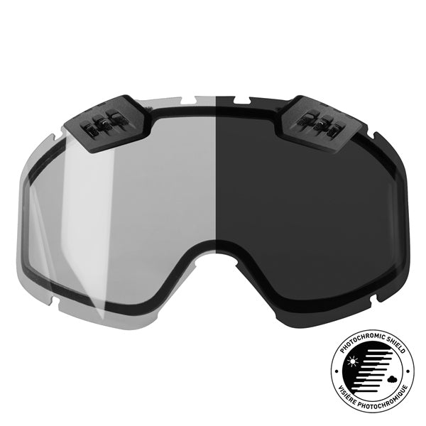 CKX Lentille de lunettes 210° avec ventilation contrôlable photochromique, hiver