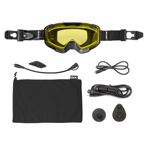 CKX Lunettes 210° électrique isolée pour sentier Noir mat