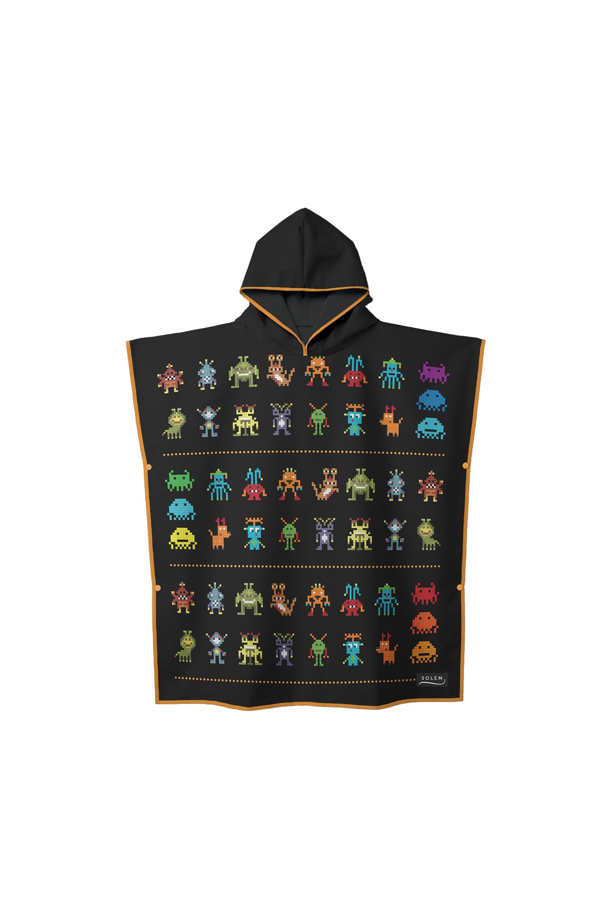 Poncho enfant Pixel Galaxie – Serviette plage microfibre