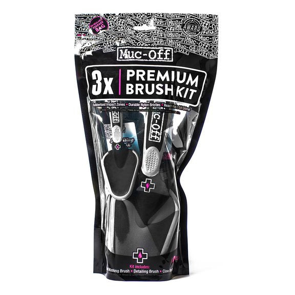 Muc-Off Ensemble de 3 brosses de nettoyage
