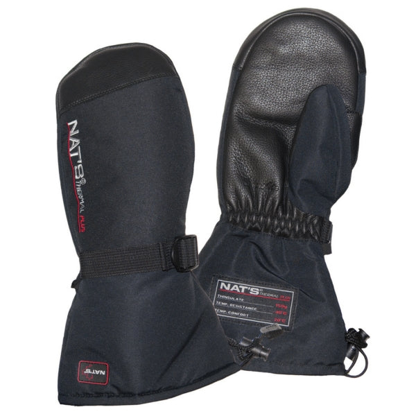 NAT'S Mitaines en cuir de chevreuil Homme, Femme