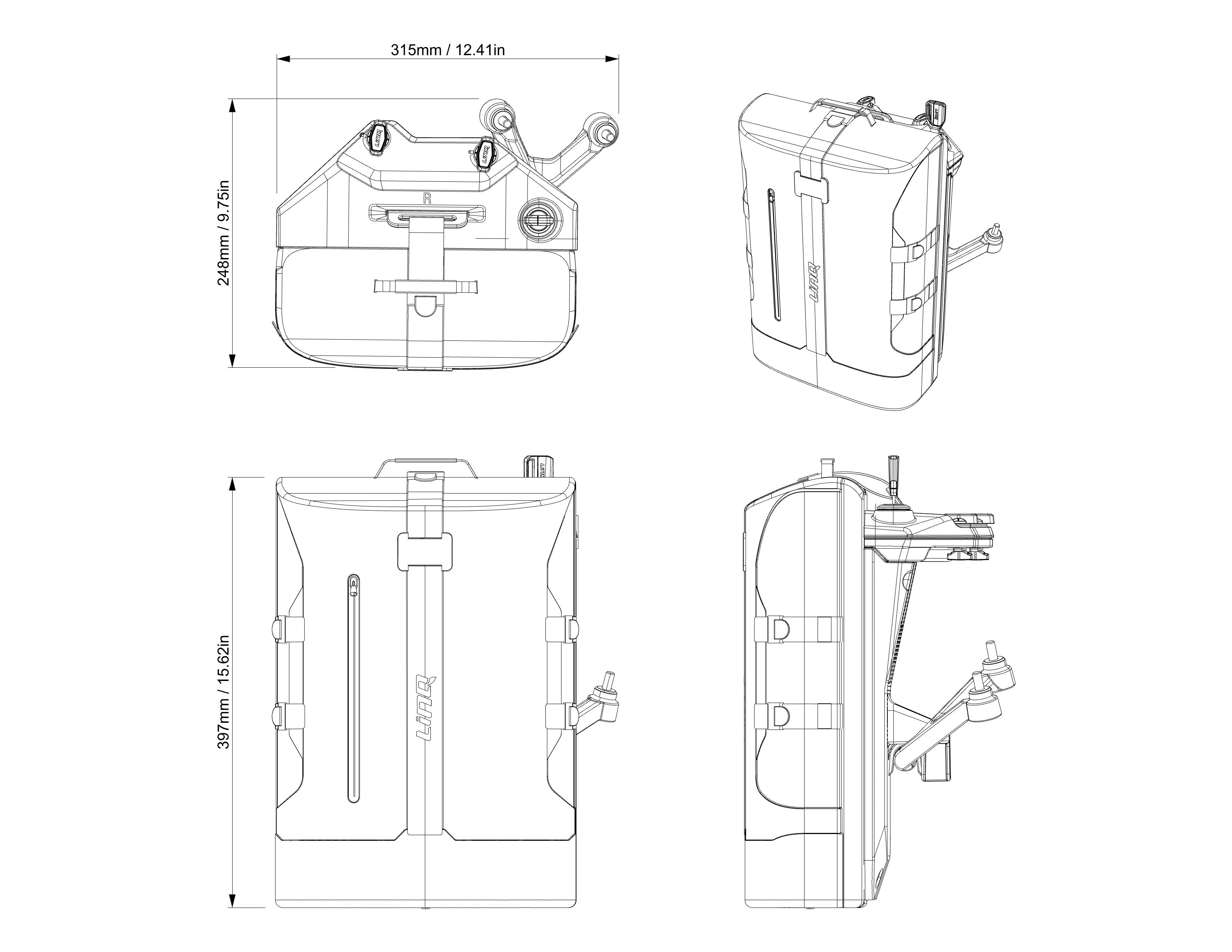 Valises LinQ (22L) Can-Am Origin