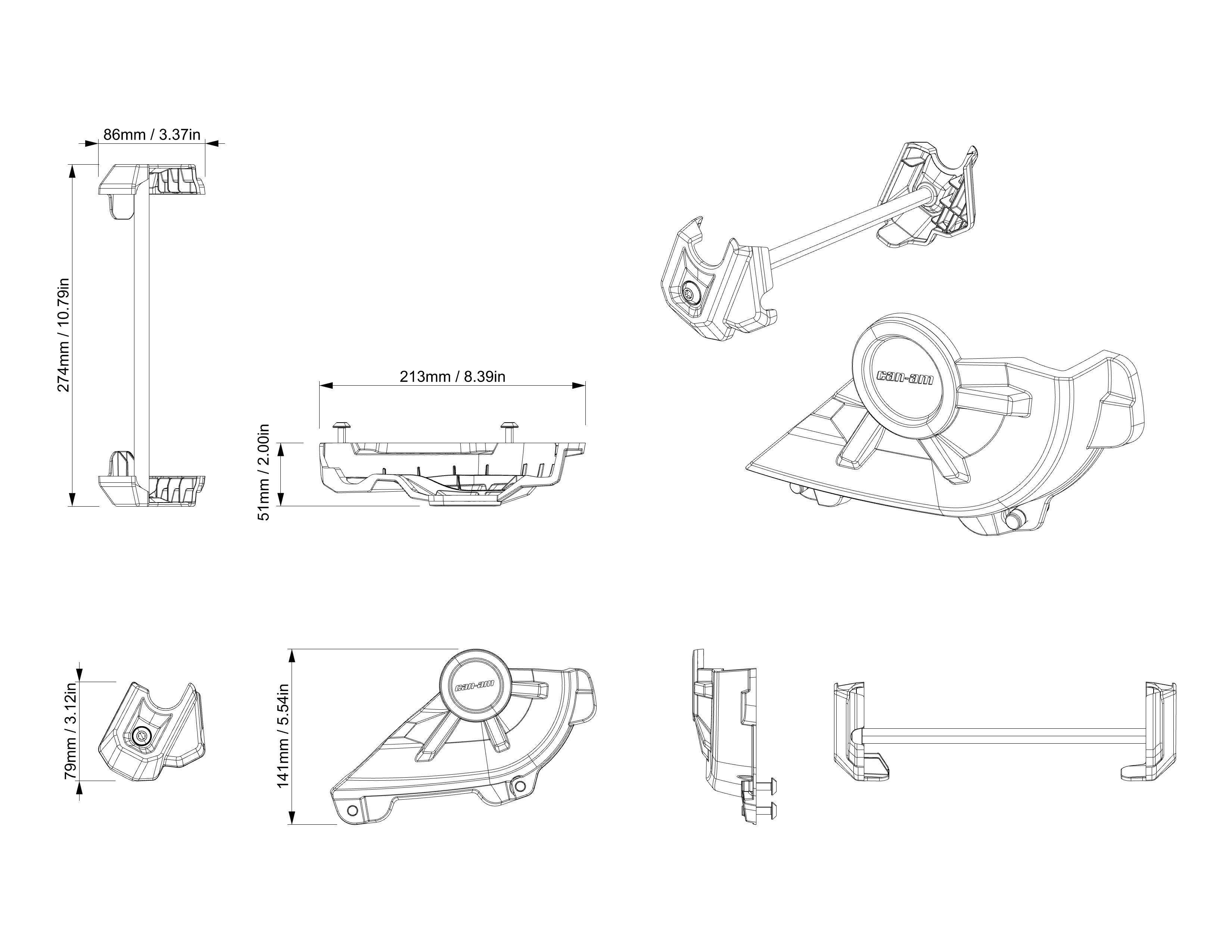 Axle Sliders Kit Can-Am Pulse