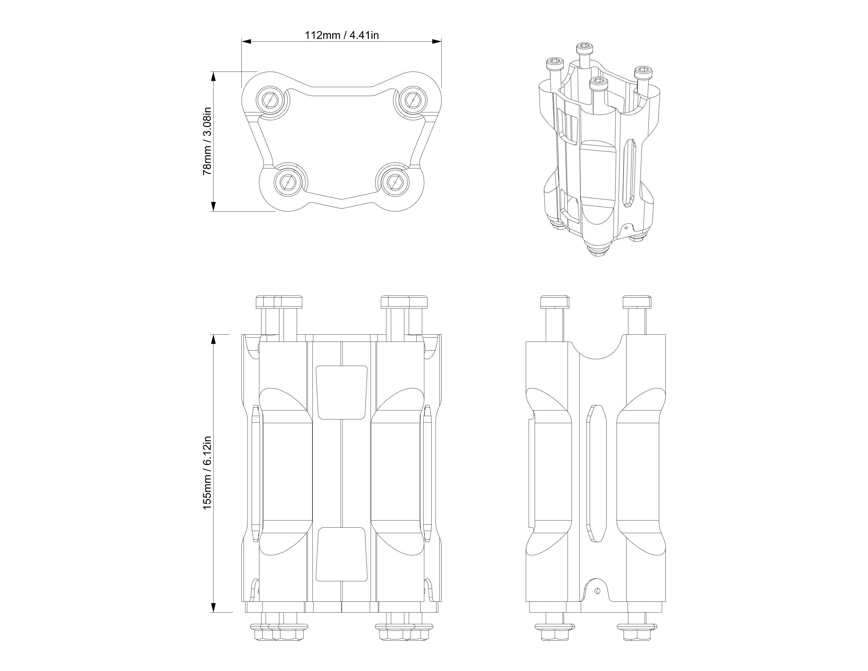 Fixed Riser - 6 in. (155 mm) Can-Am Canyon