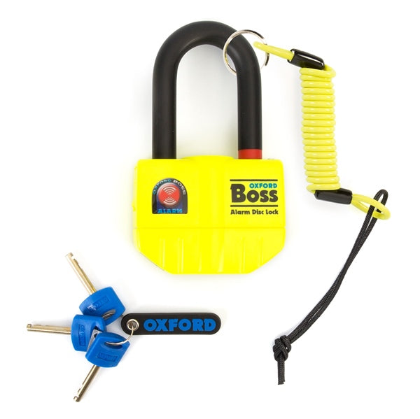 Oxford Products Bloque-disque avec alarme ultra robuste Boss Alarm