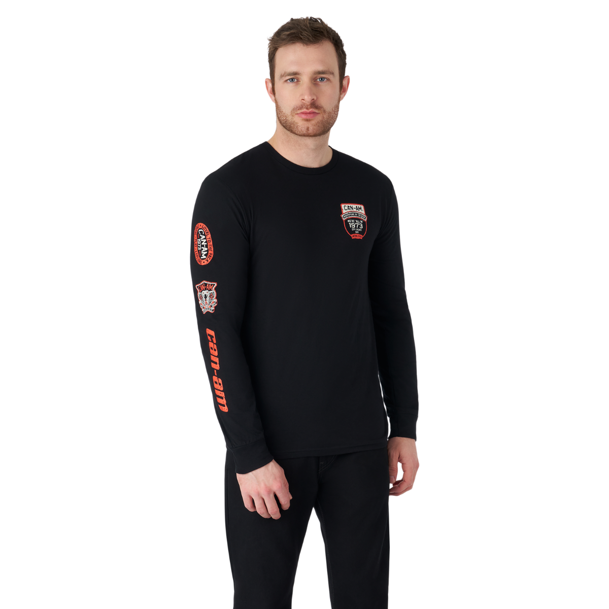 Can-Am Men's Badges LS T-Shirt