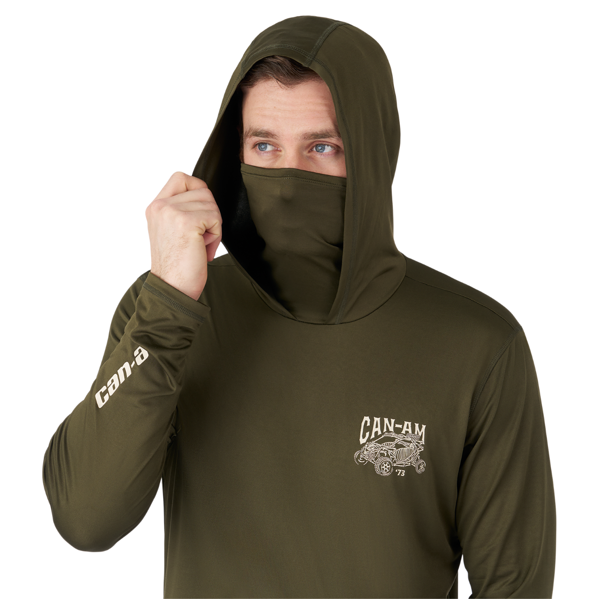 Chandail à capuche avec protection solaire Can-Am pour homme