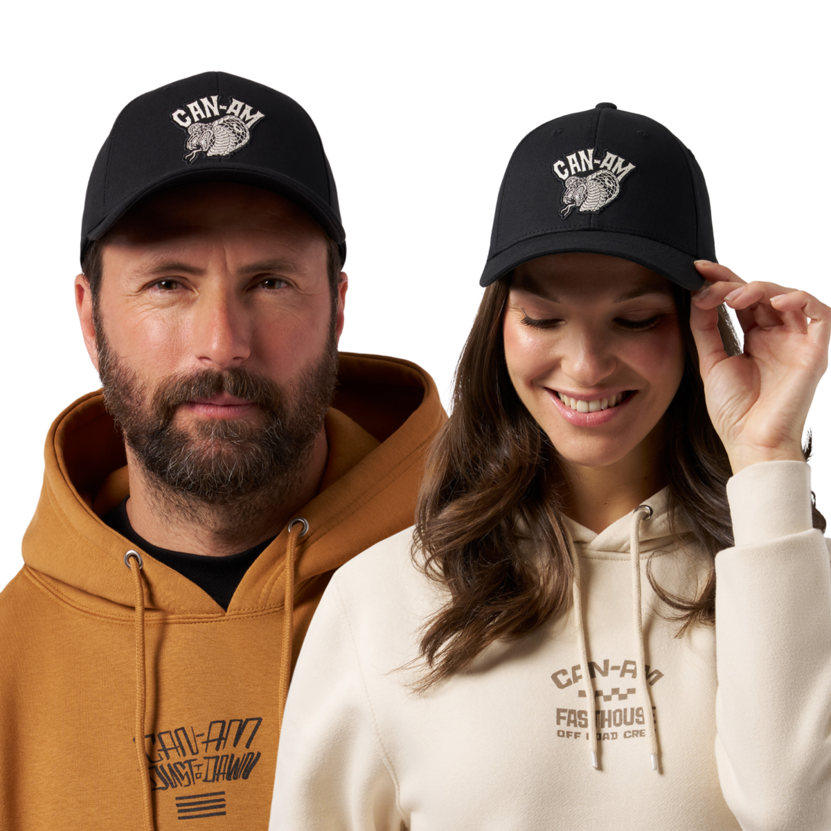 Casquette King Cobra avec visière courbée Can-Am unisexe