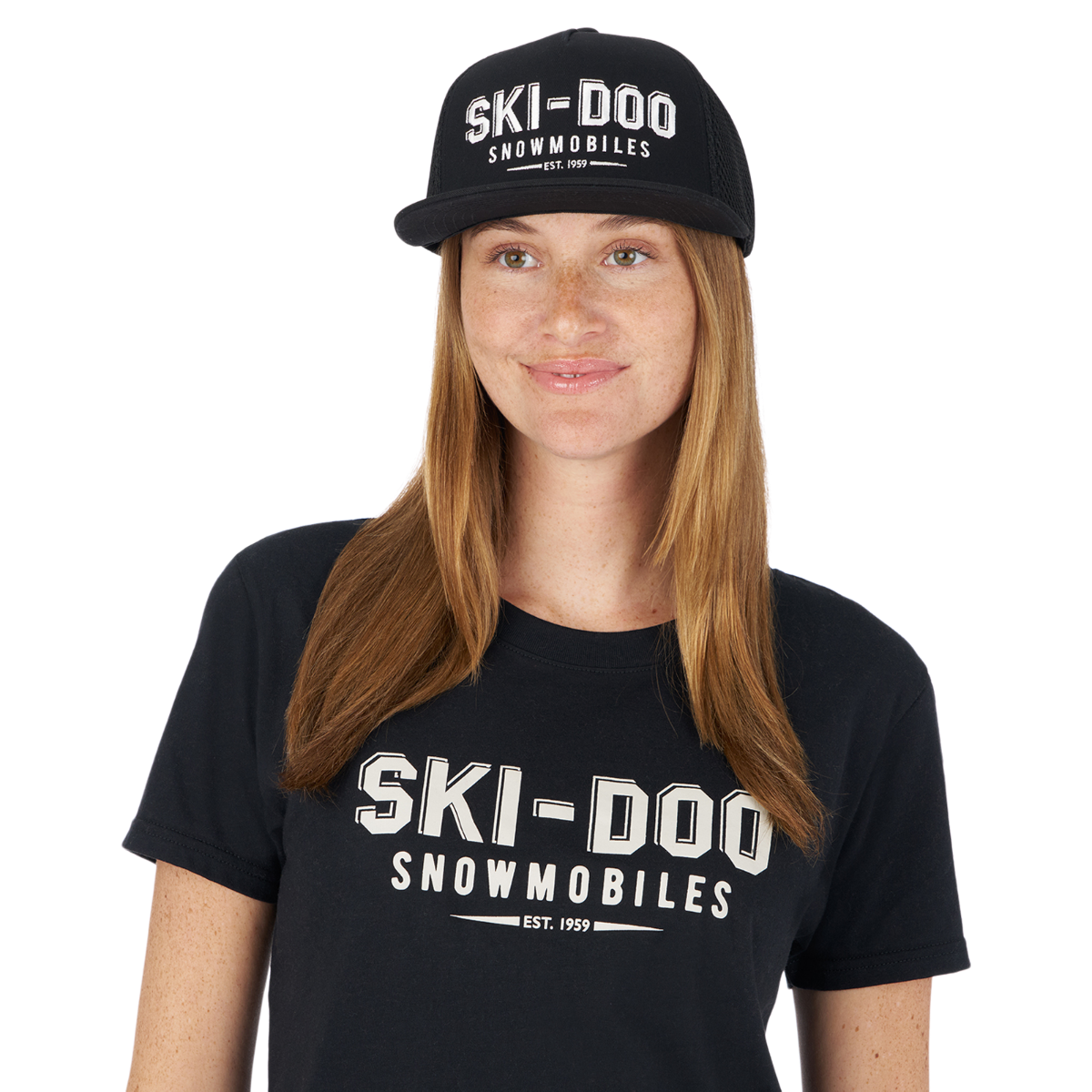 Casquette Ski-Doo à visière droite vintage Unisexe