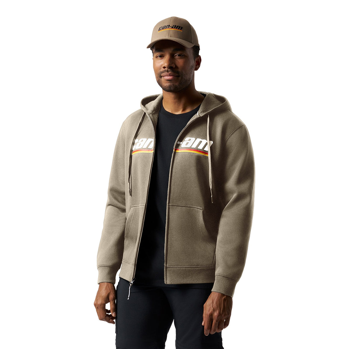 Can-Am Men's Emblem Zip-Up Hoodie