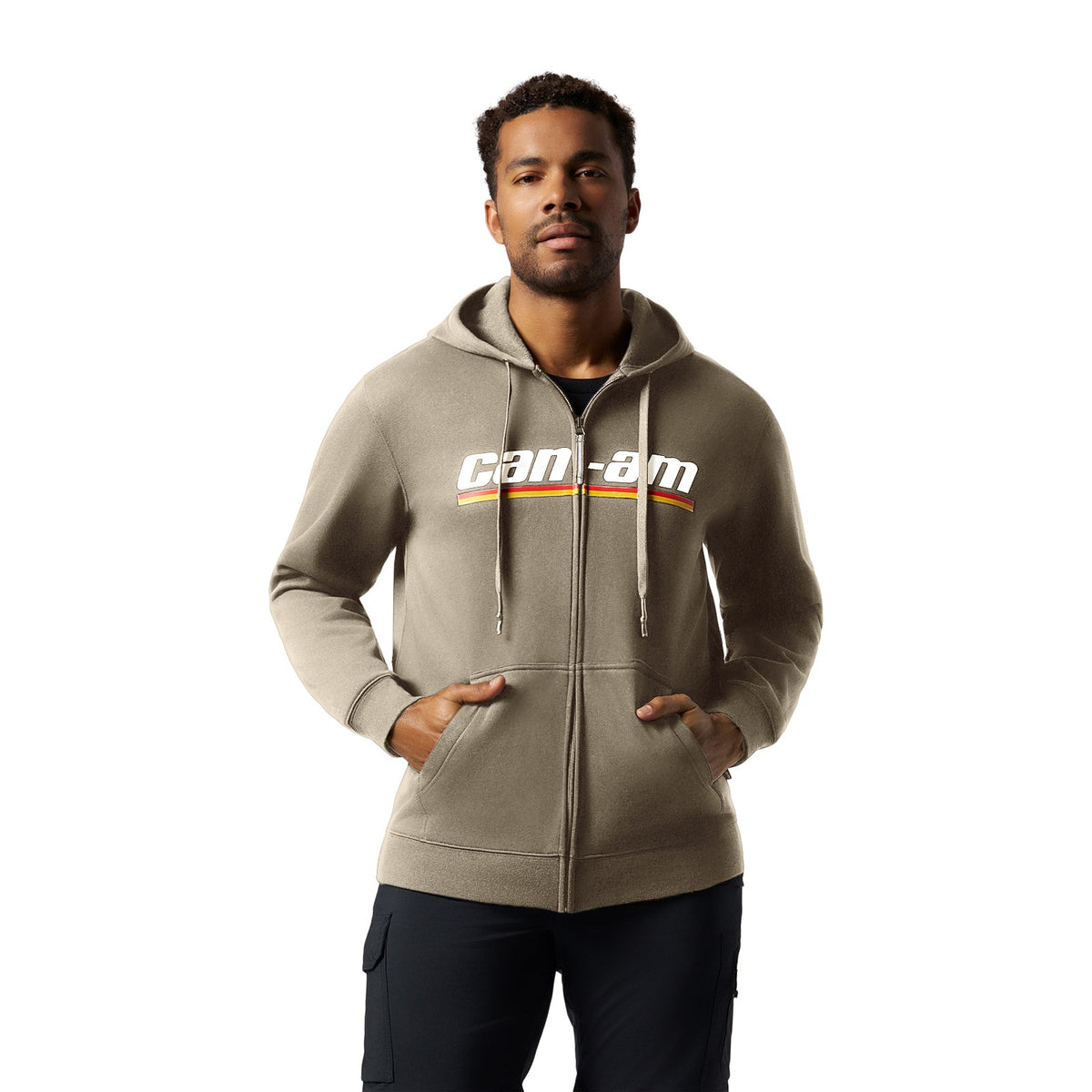 Can-Am Men's Emblem Zip-Up Hoodie