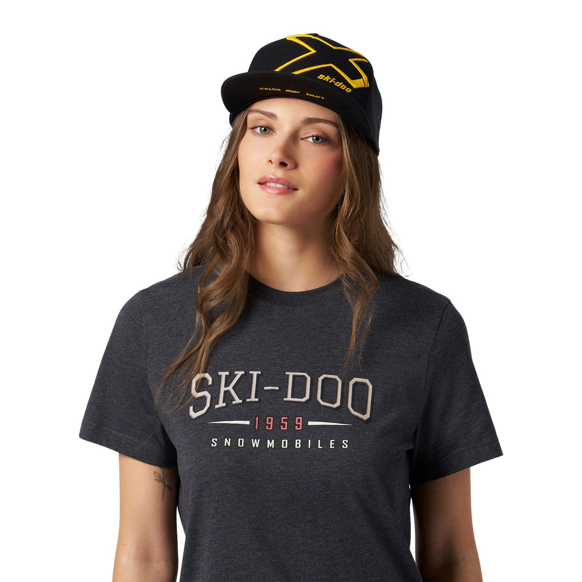 Casquette Ski-Doo X visière droite unisexe