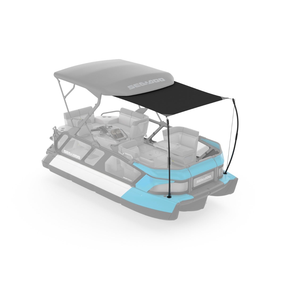 Sea-Doo Extension de voile d'ombrage pour Toit Bimini 18 pi pour ponton Switch