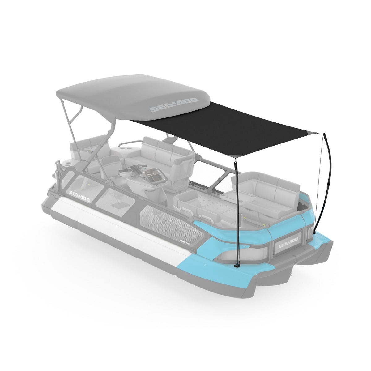 Sea-Doo Extension de voile d'ombrage pour Toit Bimini 21 pi pour ponton Switch