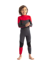 Wetsuit rouge & noir enfant