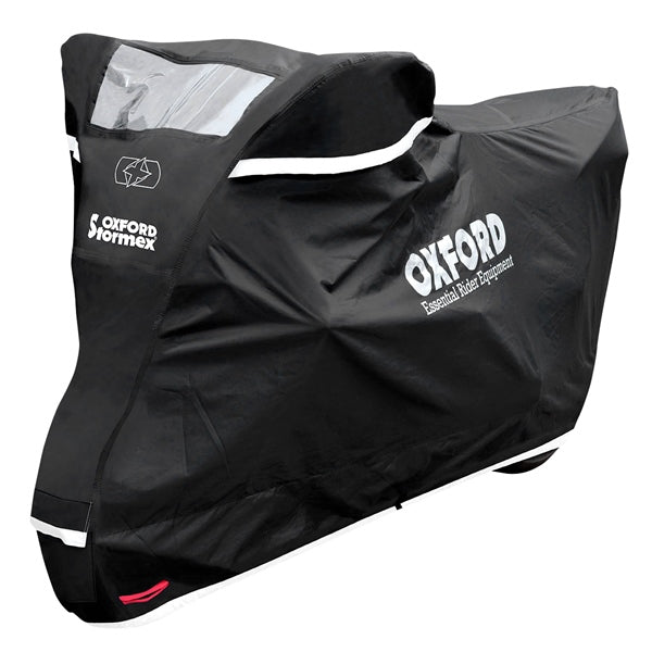 Oxford Products Housse de moto Stormex avec fenêtre pour chargeur solaire