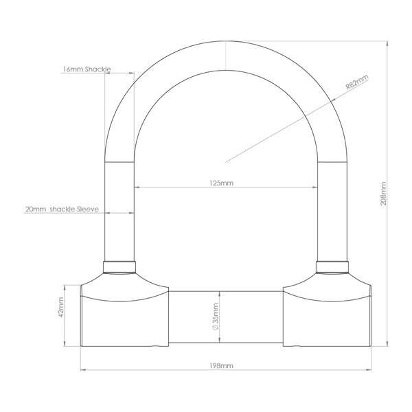 Oxford Products Cadenas avec alarme intégrée à haute sécurité Alarm-D