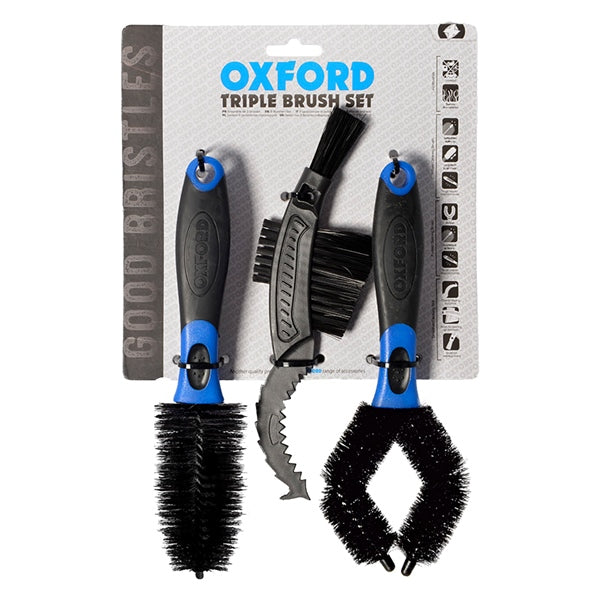Oxford Products Ensemble triple de brosses de nettoyage