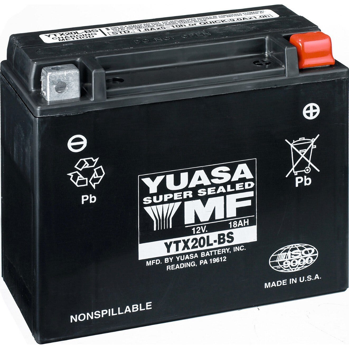 Batterie Yuasa† - En gel de 18 A (YTX20L-BS)