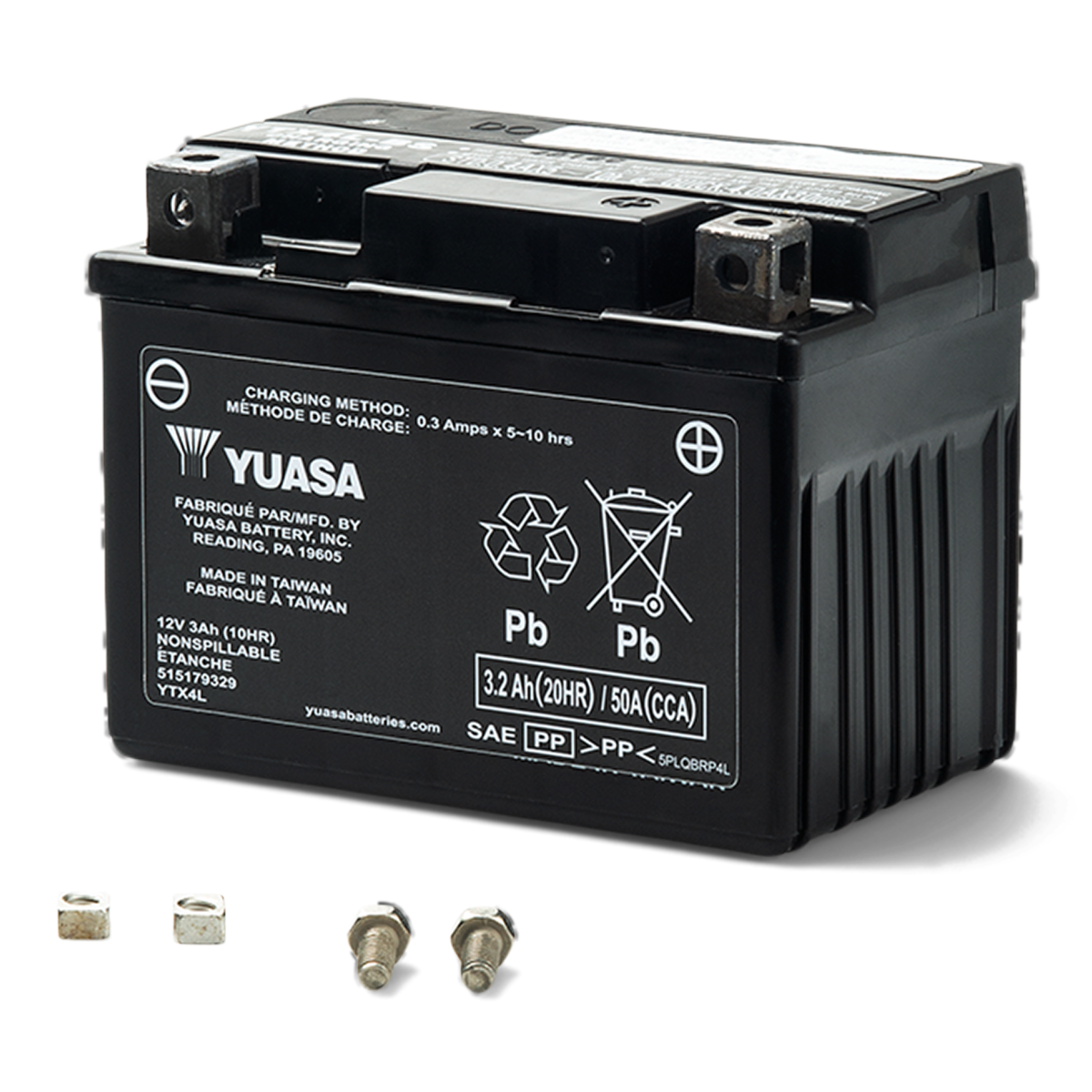 Yuasa Battery - YTX4L - AGM, Factory Activated*
