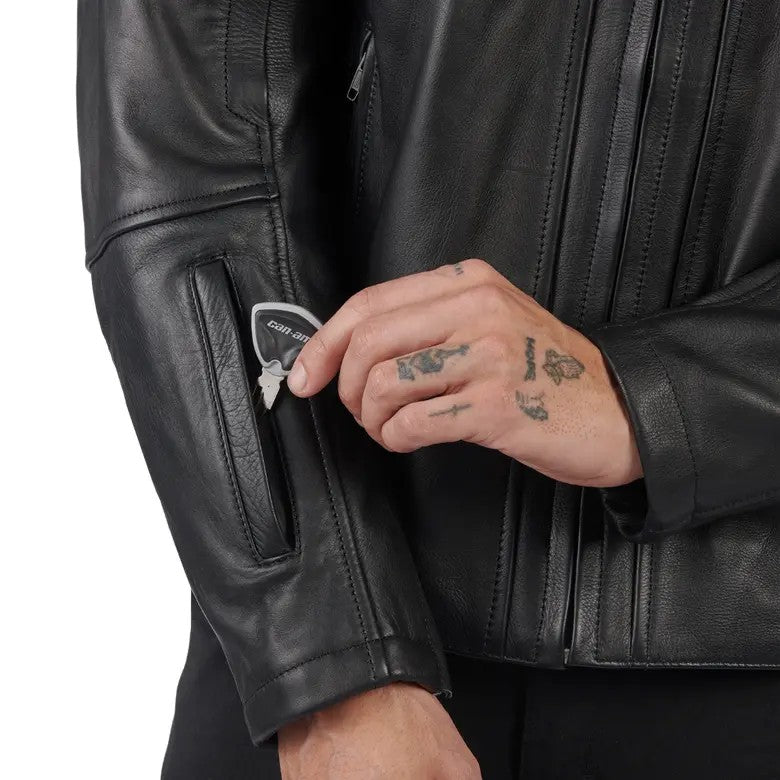Manteau Brode en cuir pour homme