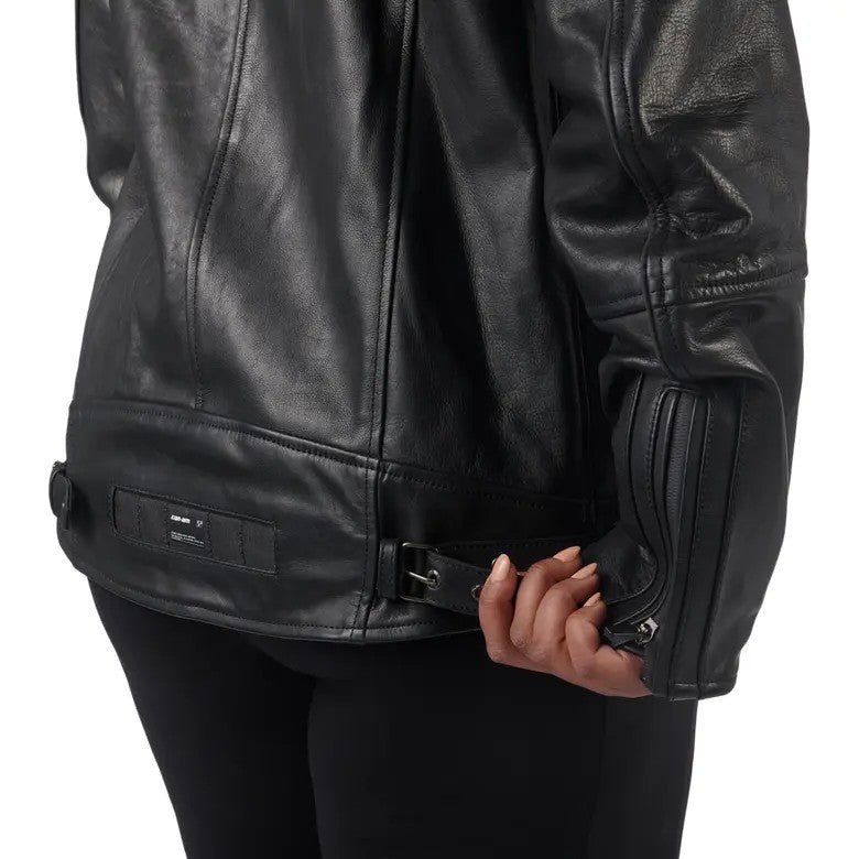 Manteau Vick en cuir pour femme