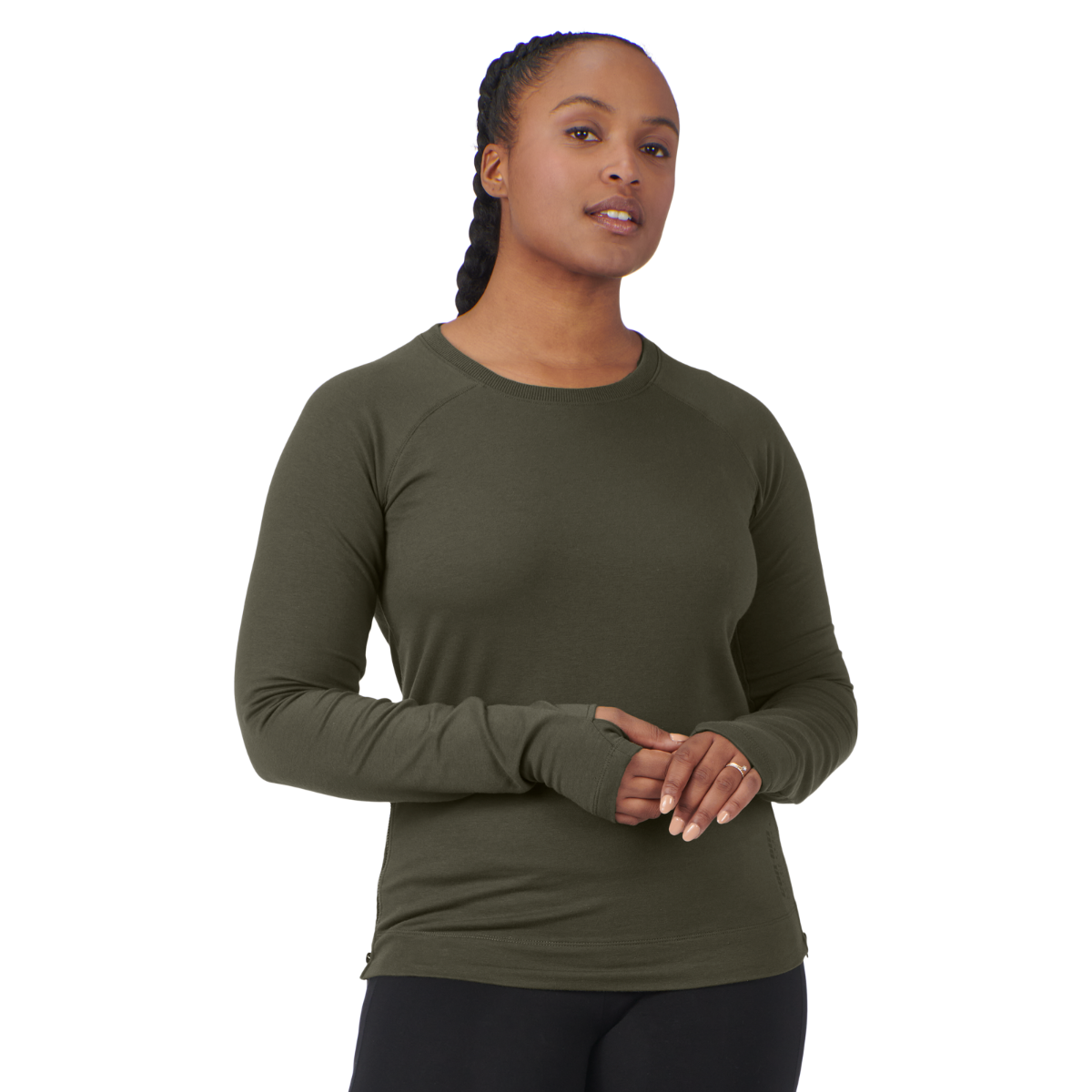 Chandail col rond léger pour femme