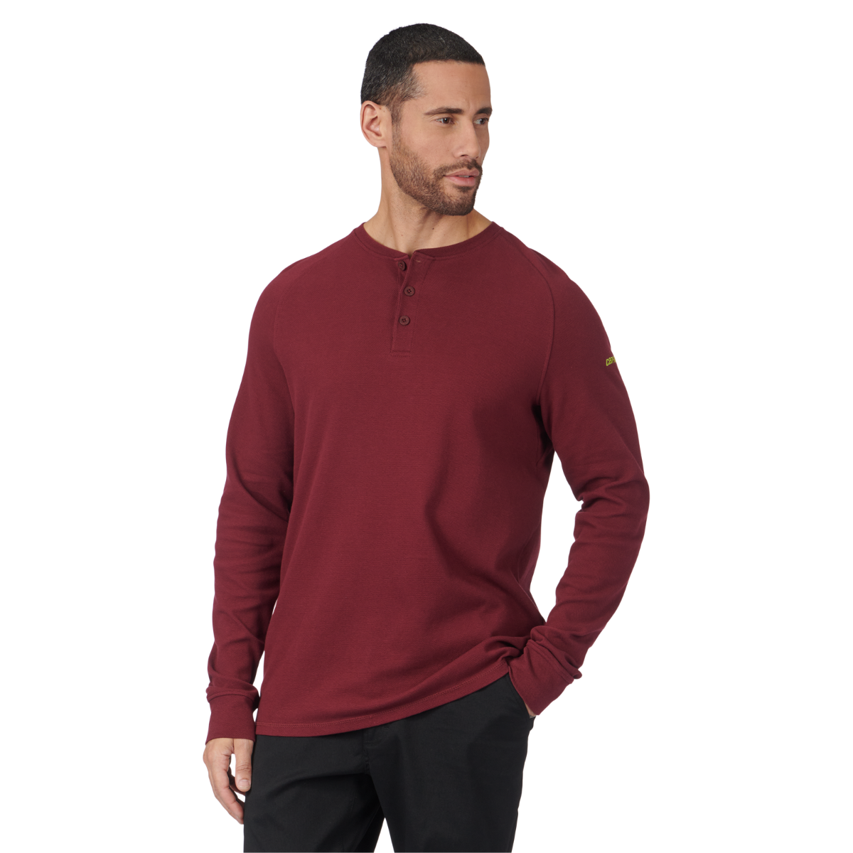 Tricot texturé à manches longues pour homme
