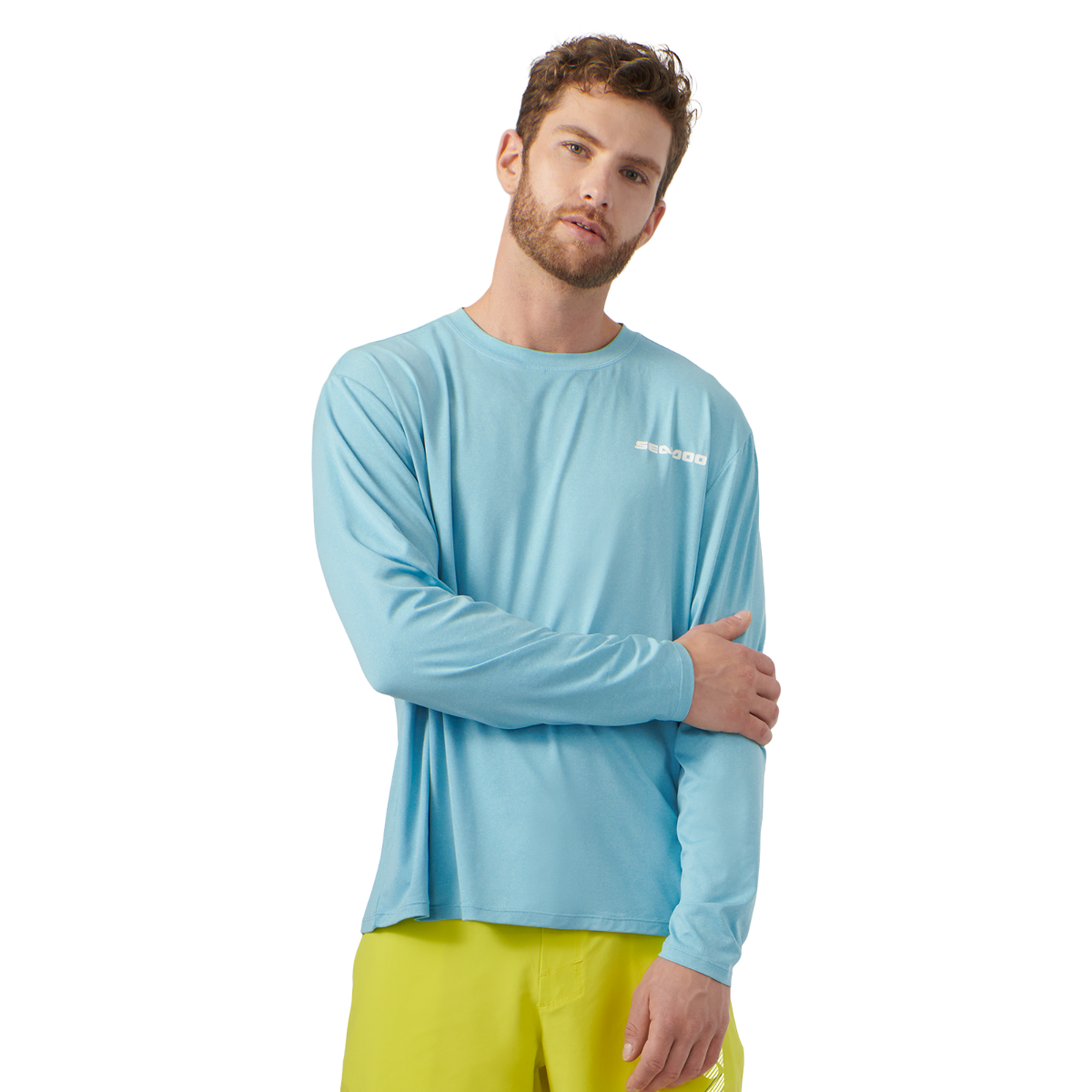 T-shirt à manches longues avec protection UV pour homme