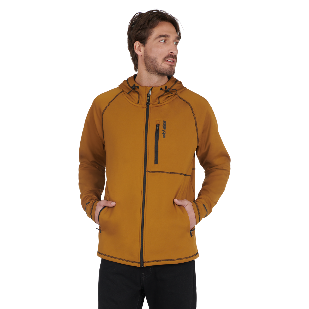 Ski-Doo Men's Hybrid Zip-Up Tech Fleece