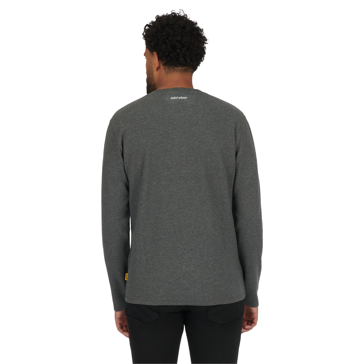 Ski-Doo Men's Waffle Knit Thermal Long Sleeve Henley