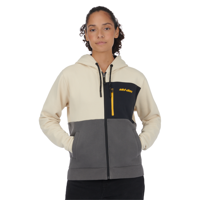 PULL À CAPUCHON ZIPPÉ PREMIUM FEMME
