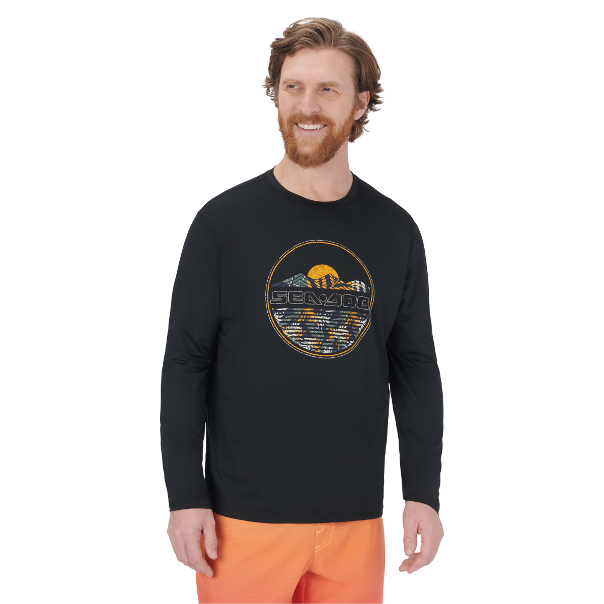 Sea-Doo Men's UV Protection Printed Long Sleeve Shirt