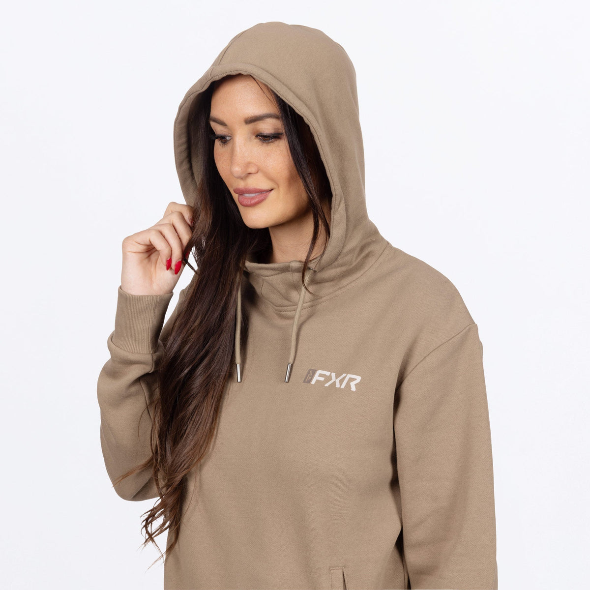 Coton ouaté à capuchon en coton Mitered pour femme