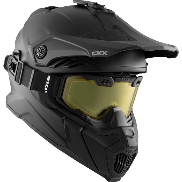 CKX Casque Titan Air Flow - Hors-piste Solid - Lunette 210° incluse