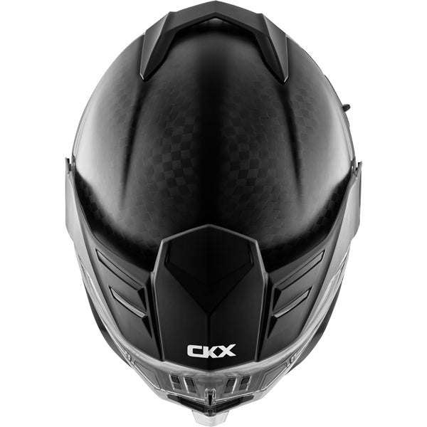 CKX Mission VDE Solid Carbon Matte - Snowmobile Helmet