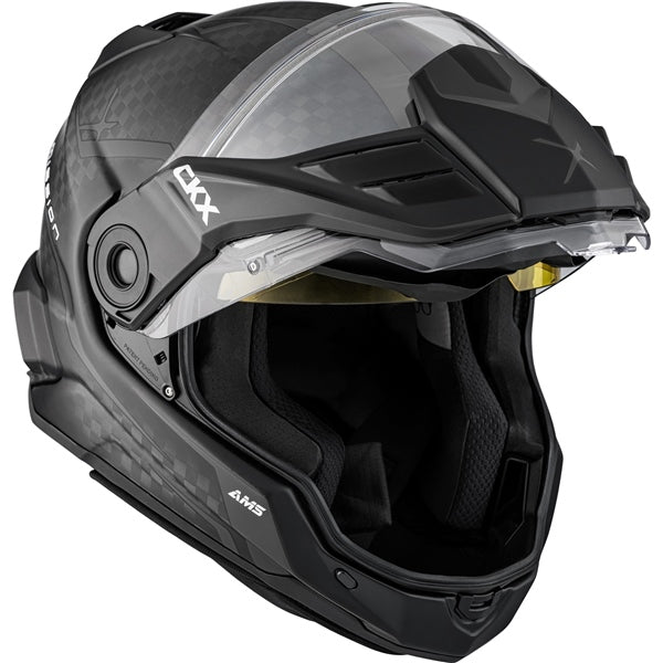 CKX Mission - Casque motoneige carbone et visière double électrique