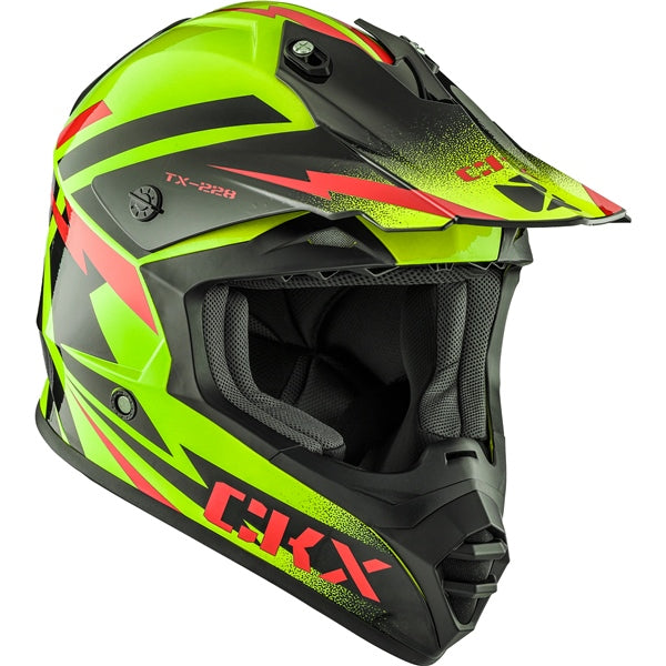 CKX Casque Hors-Route TX228 Bolt - Sans lunette
