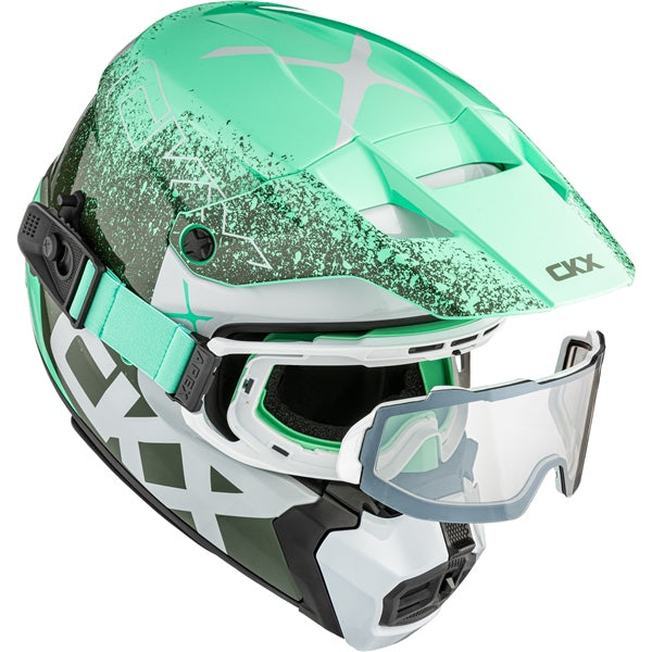 CKX Titan AMS Vaneer - Casque Motoneige avec Lunette Apex