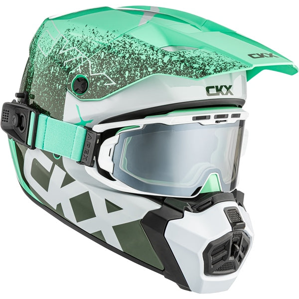 CKX Titan AMS Vaneer - Casque Motoneige avec Lunette Apex