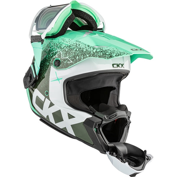 CKX Titan AMS Vaneer - Casque Motoneige avec Lunette Apex