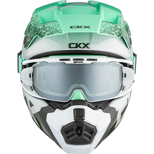 CKX Titan AMS Vaneer - Casque Motoneige avec Lunette Apex