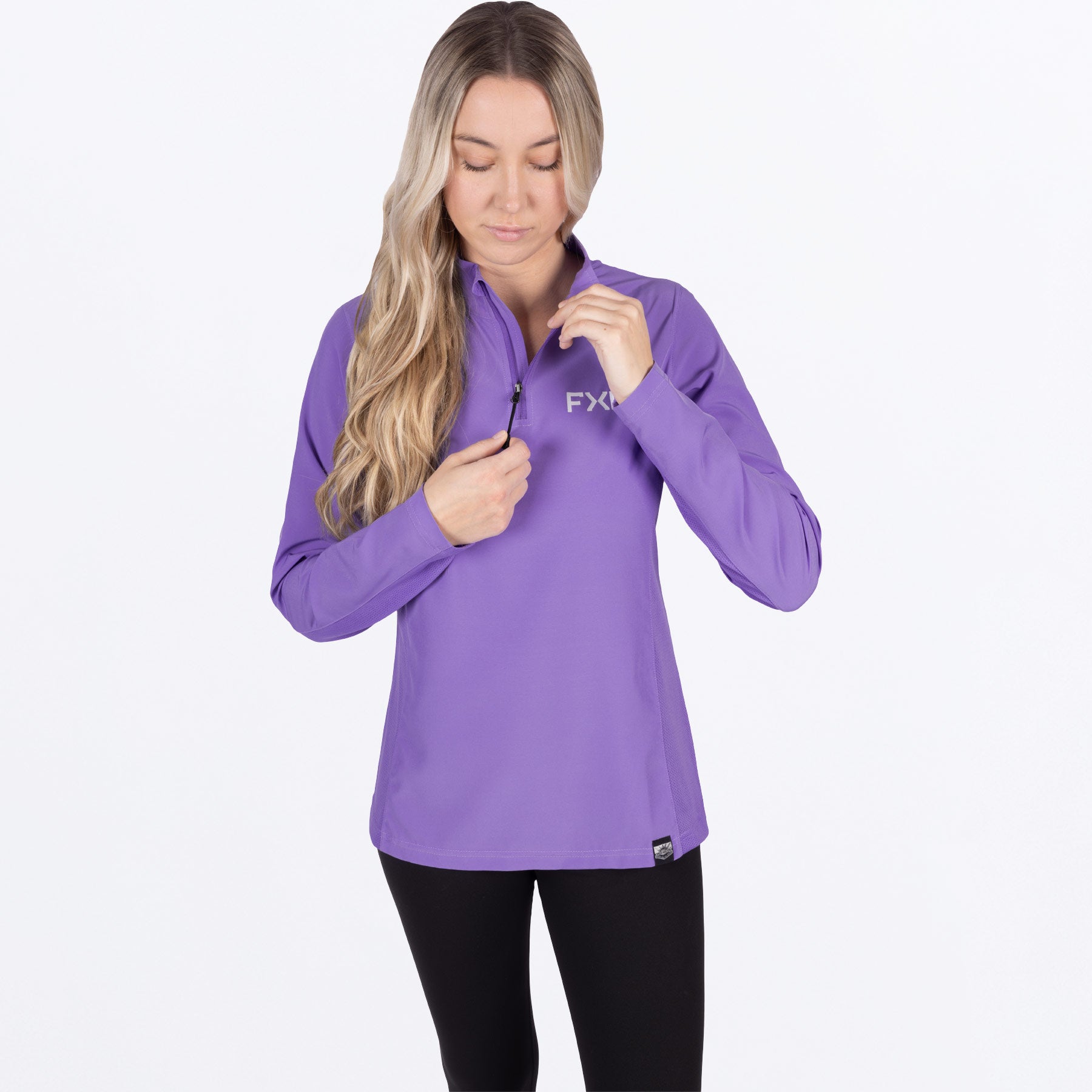 Haut à manches longues UPF Breeze à fermeture éclair 1/4 pour femme