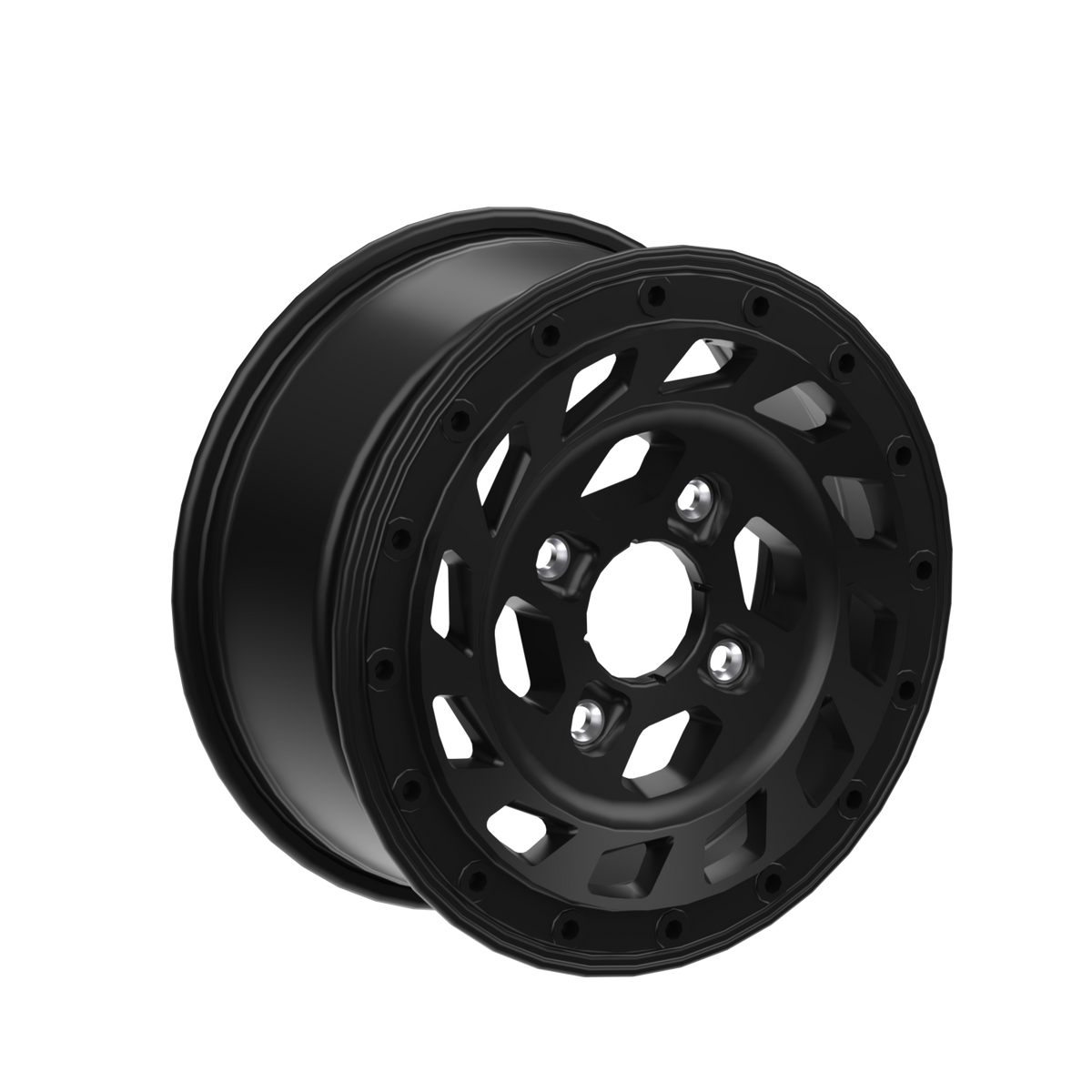 Can-Am Roue beadlock 15" x 7" avant/arrière Noir profond