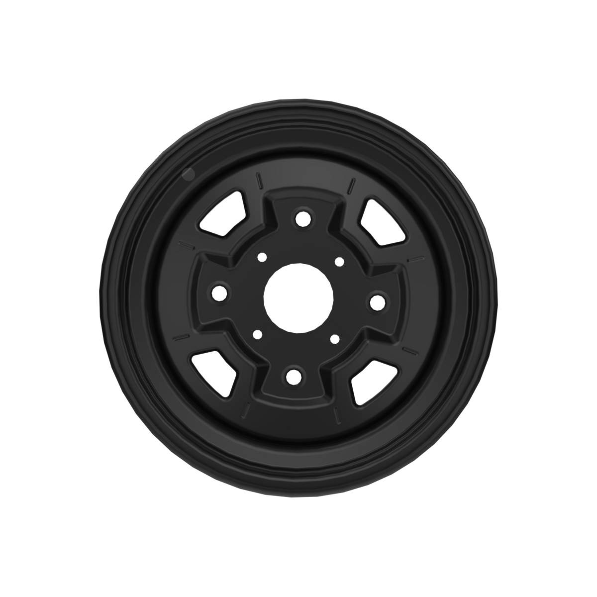 Can-Am Roue en acier 12" x 6" avant Noir profond